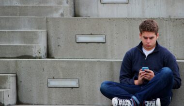 Young teenager on phone asking parents for therapy